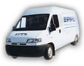 Ilustrační obrázek auta zásilkové služby PPL